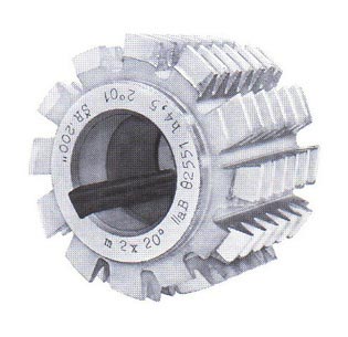 ČSN22 2520.14 odvaľovacia fréza HSS m0,6x20°